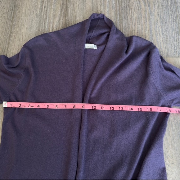 Bench Open Front Long Cardigan Sweater Purple Women’s Size Medium - Picture 10 of 10